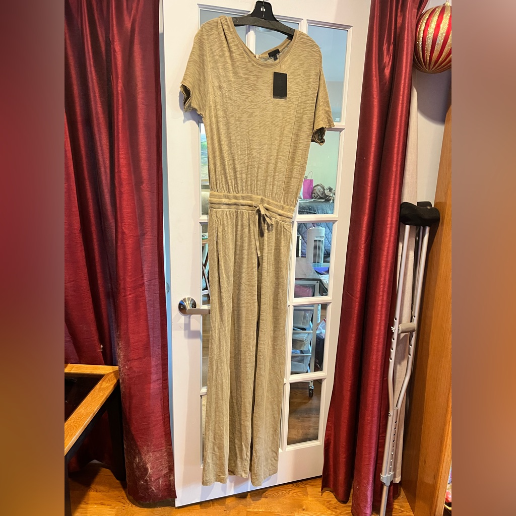 Atm Anthony Thomas Melillo Tan Jumpsuit Size L Nwt